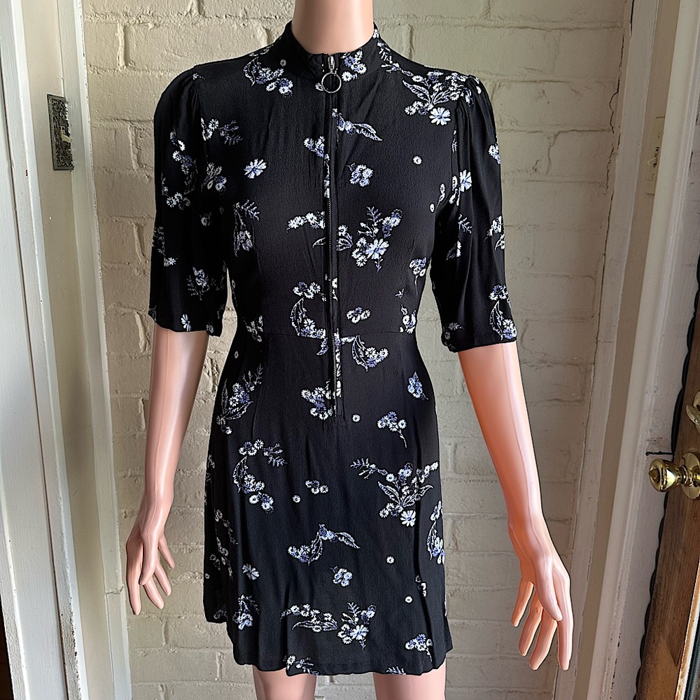Who What Where nwot size small black floral boho summer dress